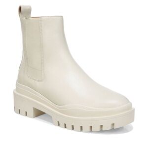 Vionic Cream Ankle Booties